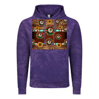 Cloud Purple seamless mexican sunflower tumbler design Vintage Hoodie - Jasminsmagicworld