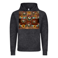 Vintage Black seamless mexican sunflower tumbler design Vintage Hoodie - Jasminsmagicworld