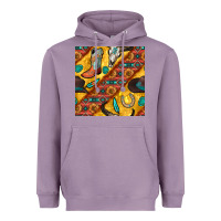 Lavender western cowboy bull skull seamless pattern Heavyweight Hoodie - BundleAndBundleShop