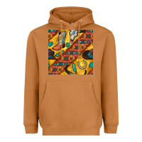 Meerkat western cowboy bull skull seamless pattern Heavyweight Hoodie - BundleAndBundleShop