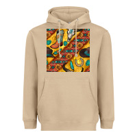 Mushroom western cowboy bull skull seamless pattern Heavyweight Hoodie - BundleAndBundleShop