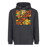 Smoke western cowboy bull skull seamless pattern Heavyweight Hoodie - BundleAndBundleShop