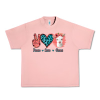 Salmon Peace Love Goats Urban Heavy Tee - Bettercallsaul