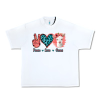 White Peace Love Goats Urban Heavy Tee - Bettercallsaul