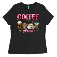 Black coffee please Ladies Tee - MaliasSmallBusiness