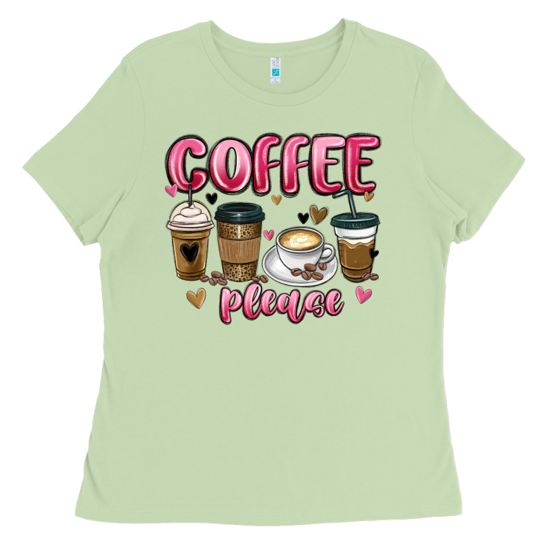 Coffee Please Ladies Tee by MaliasSmallBusiness | Teevron