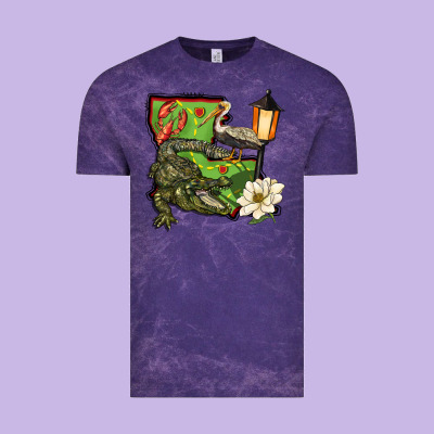 Louisiana State Vintage Tee Designed By Barkaloodesign