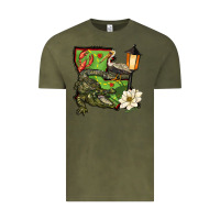 Vintage Olive louisiana state Vintage Tee - BarkalooDesign