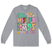 Heather Grey little mister hops a lot Long Sleeve Tee - NancyCooperArtShop