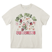 Cream soul full of sunshine Heavy Core Tee - MaliasSmallBusiness