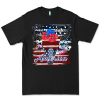 Black bull skull america Premium Tee - JahusDesignShop