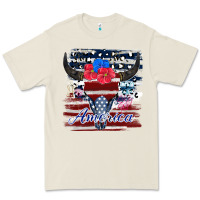 Bone bull skull america Premium Tee - JahusDesignShop