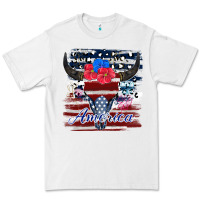 White bull skull america Premium Tee - JahusDesignShop