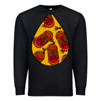 Black african masks teardrop  5 Premium Sweatshirt - BundleAndBundleShop