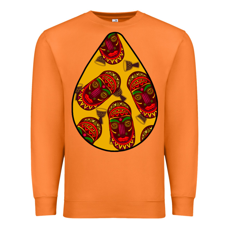 African Masks Teardrop  5 Premium Sweatshirt by BundleAndBundleShop | Teevron