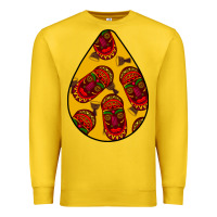 Lemon african masks teardrop  5 Premium Sweatshirt - BundleAndBundleShop