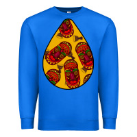 True Royal african masks teardrop  5 Premium Sweatshirt - BundleAndBundleShop