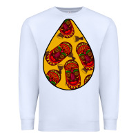 White african masks teardrop  5 Premium Sweatshirt - BundleAndBundleShop