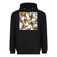 Black native american aztec seamless pattern 7 Heavyweight Hoodie - BundleAndBundleShop