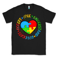 Black autism awareness puzzle heart love understand advo Classic Tee - Artiststas