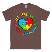 Chestnut autism awareness puzzle heart love understand advo Classic Tee - Artiststas