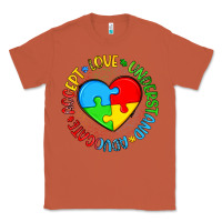 Copper autism awareness puzzle heart love understand advo Classic Tee - Artiststas
