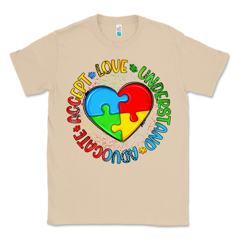 Autism Awareness Puzzle Heart Love Understand Advo Classic Tee by Artiststas | Teevron