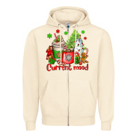 Sandshell current mood christmas Zipper Hoodie - OliviaCreatesArt