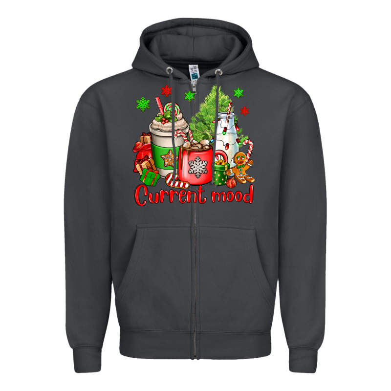 Current Mood Christmas Zipper Hoodie by OliviaCreatesArt | Teevron