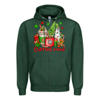 Sports Green current mood christmas Zipper Hoodie - OliviaCreatesArt