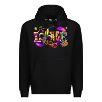 Black Love Mardi Gras Premium Hoodie - FaDigitalArtStudio