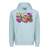 Blue Mist Love Mardi Gras Premium Hoodie - FaDigitalArtStudio