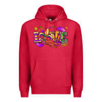 Cardinal Love Mardi Gras Premium Hoodie - FaDigitalArtStudio