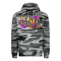 Slate Camo Love Mardi Gras Premium Hoodie - FaDigitalArtStudio