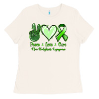 Bone Peace Love Cure Non Hodgkins Lympoma Ladies Tee - Jasminsmagicworld