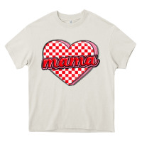Cream valentine mama Heavy Core Tee - MaliasSmallBusiness
