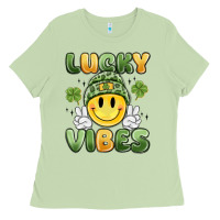 Matcha lucky vibes Ladies Tee - MaliasSmallBusiness