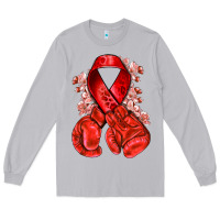 Moon Dust Red ribbon with boxing gloves Long Sleeve Tee - NancyCooperArtShop