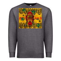 Charcoal Heather african mask tumbler Premium Sweatshirt - BundleAndBundleShop