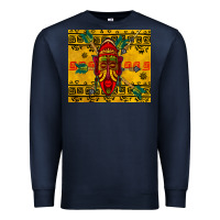 Navy african mask tumbler Premium Sweatshirt - BundleAndBundleShop