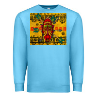 Ocean Blue african mask tumbler Premium Sweatshirt - BundleAndBundleShop