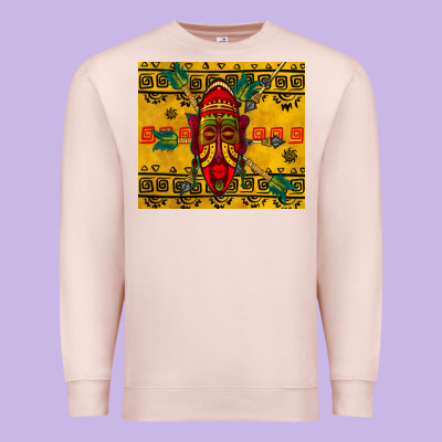 African Mask Tumbler Premium Sweatshirt Designed By Bundleandbundleshop