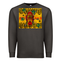 Smoke african mask tumbler Premium Sweatshirt - BundleAndBundleShop