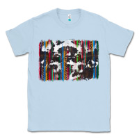 Dusty Blue cowhide, leopard serape backgraund Classic Tee - JahusDesignShop