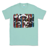 Seafoam cowhide, leopard serape backgraund Classic Tee - JahusDesignShop