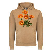 Vintage Camel California Poppy Flower Vintage Hoodie - RanaPortraitStore