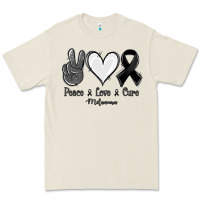 Bone Peace love cure Melanoma Cancer Premium Tee - NancyCooperArtShop
