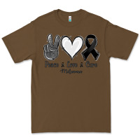 Cacao Peace love cure Melanoma Cancer Premium Tee - NancyCooperArtShop