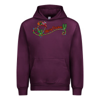 Mauve Wine merry christmas western Urban Hoodie - CowhideDigitalArt