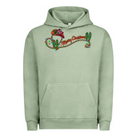 Pigment Oil Green merry christmas western Urban Hoodie - CowhideDigitalArt